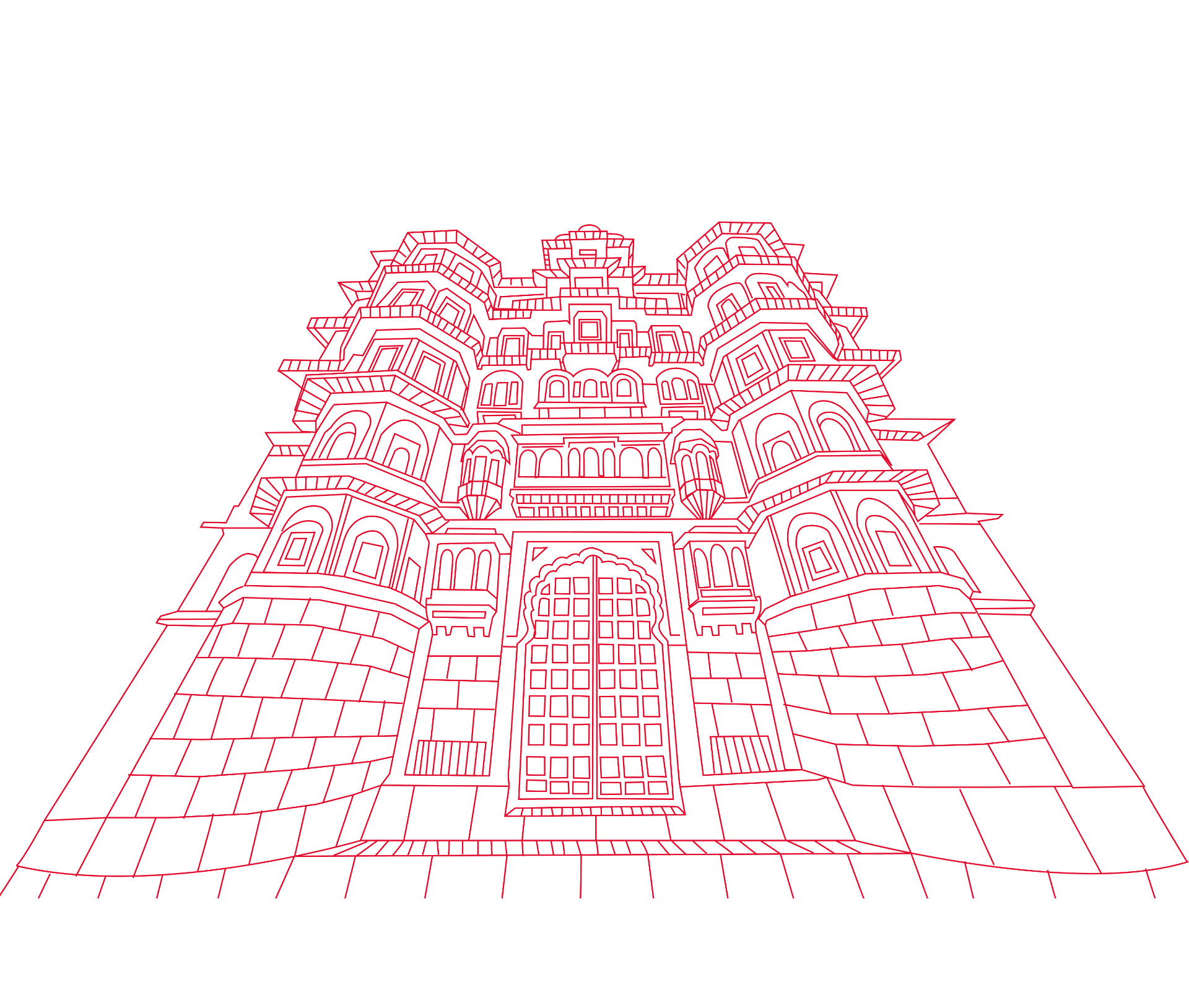 Palasia palace line art